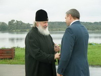 Встреча с Патриархом, г.Калязин, Тверская область